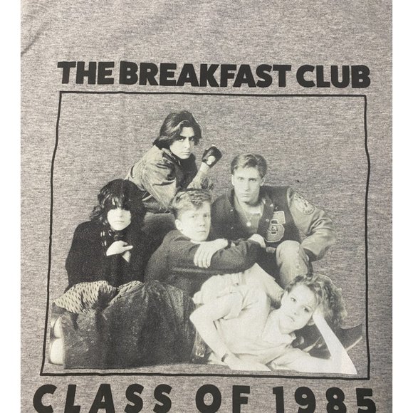 The Breakfast Club T-Shirt Class of 1985 Women's Gray Graphic Tee Size Small 4/6 - Picture 2 of 5